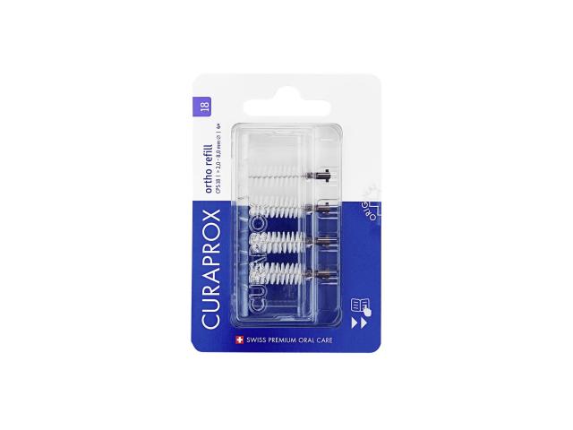 Curaprox Ortho Refill Szczoteczki międzyzębowe CPS 18 interakcje ulotka szczotka - 4 szt.