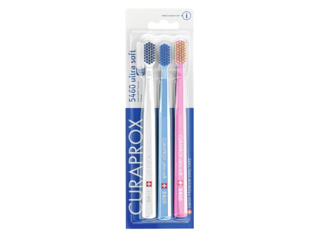 Curaprox Szczoteczka do zębów ultra soft CS 5460 trójpak interakcje ulotka szczotka - 3 szt.