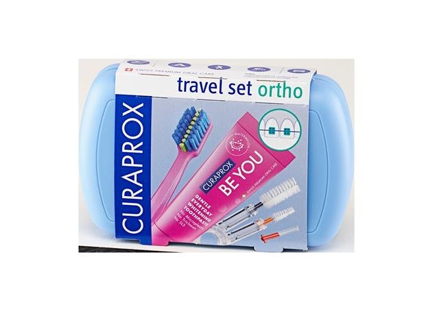 Curaprox Travel Set Ortho Zestaw podróżny blue interakcje ulotka zestaw  1 szt.