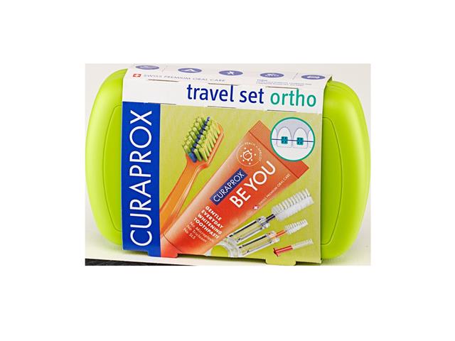 Curaprox Travel Set Ortho Zestaw podróżny green interakcje ulotka zestaw  1 szt.