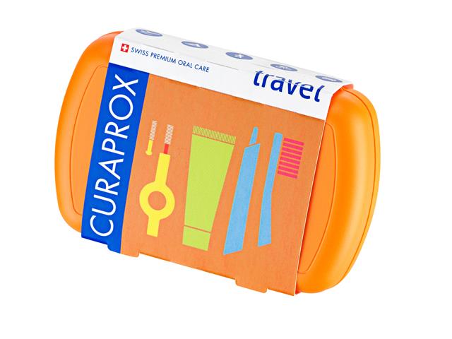 Curaprox Travel Set Zestaw podróżny orange interakcje ulotka   1 szt.