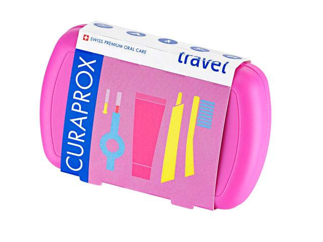 Curaprox Travel Set Zestaw podróżny pink interakcje ulotka zestaw  1 szt.