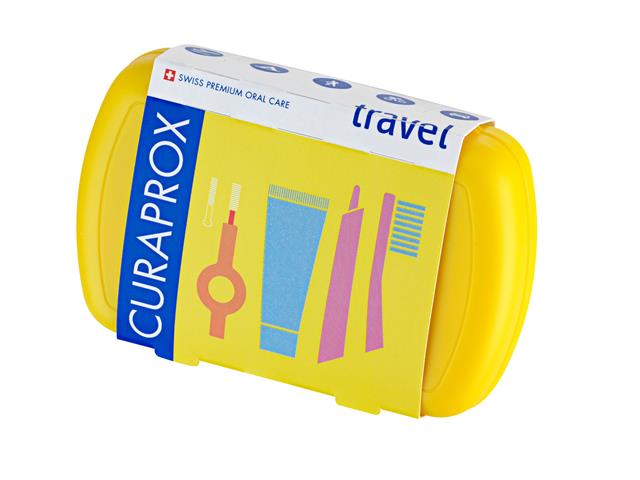 Curaprox Travel Set Zestaw podróżny yellow interakcje ulotka zestaw  1 szt.