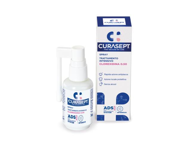 CURASEPT ADS Spray 0,5% CHX interakcje ulotka spray  30 ml