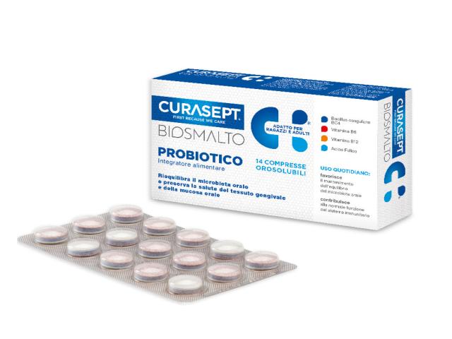 Curasept Biosmalto Probiotyk interakcje ulotka tabletki  14 tabl.