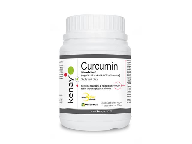 CURCUMIN MicroActive® Kurkuma zmikronizowana interakcje ulotka kapsułki - 300 kaps.