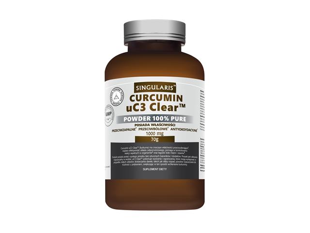 Curcumin Uc3 Clear Singularis Superior Powder 100% pure interakcje ulotka proszek  70 g