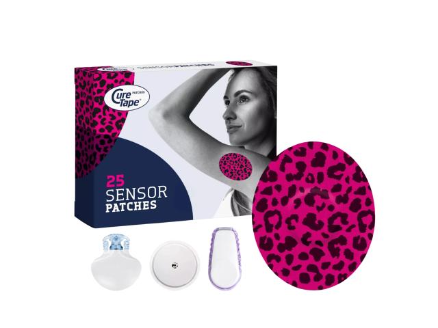 CureTape Sensor Patches Plastry ochronne na sensor CGM do monitorowania glikemii art leopard interakcje ulotka plaster  25 szt.