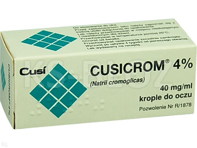 Cusicrom 4% interakcje ulotka krople do oczu 40 mg/ml 