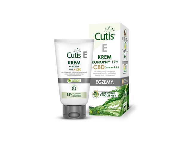 Cutis E Egzema Krem konopny 17% + CBD interakcje ulotka krem  120 ml