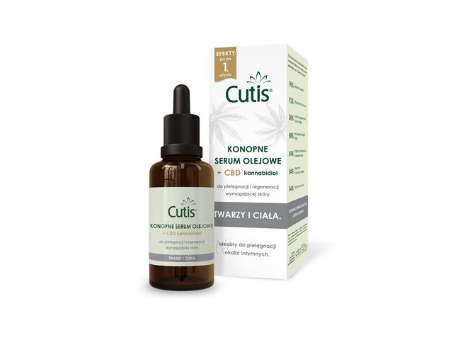 Cutis Konopne Serum olejowe + CBD interakcje ulotka   50 ml