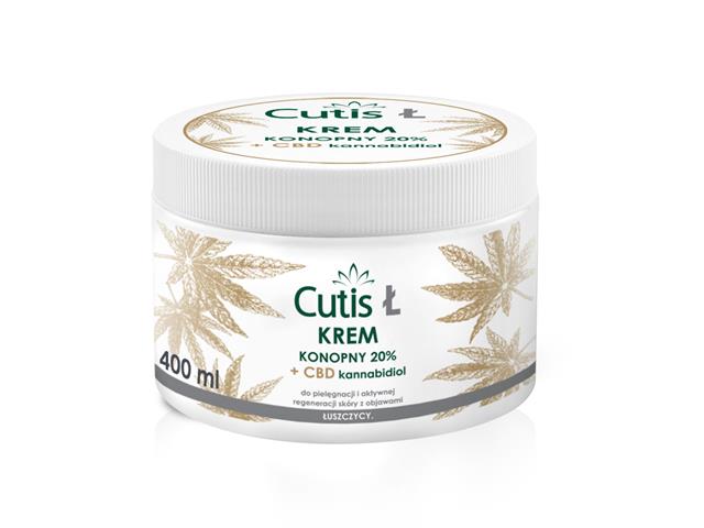 Cutis Ł Łuszczyca Krem konopny 20% + CBD interakcje ulotka   400 ml