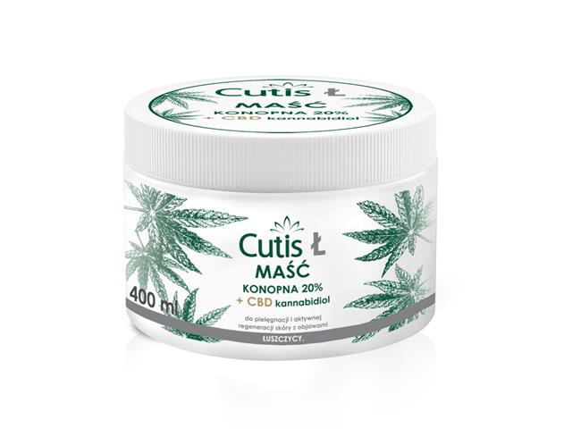 Cutis Ł Łuszczyca Maść konopna 20% + CBD interakcje ulotka maść - 400 ml