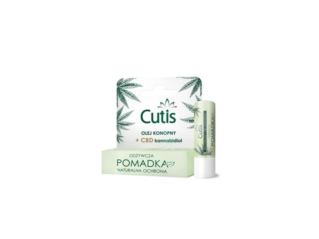 Cutis Pomadka konopna + CBD interakcje ulotka pomadka do ust - 1 szt.
