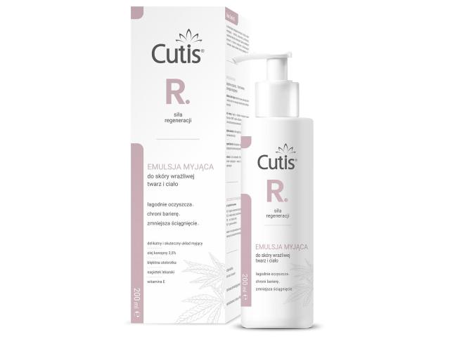 Cutis R Regeneracja Emulsja myjąca twarz i ciało do skóry wrażliwej interakcje ulotka emulsja  200 ml