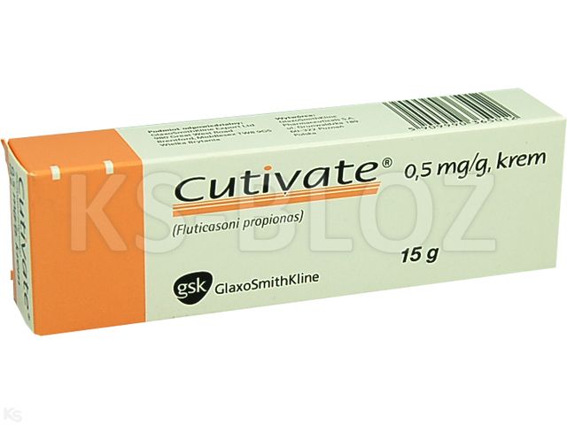 Cutivate interakcje ulotka krem 0,5 mg/g 15 g