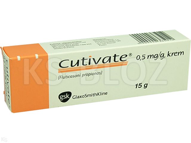 Cutivate interakcje ulotka krem 500 mcg/g 15 g