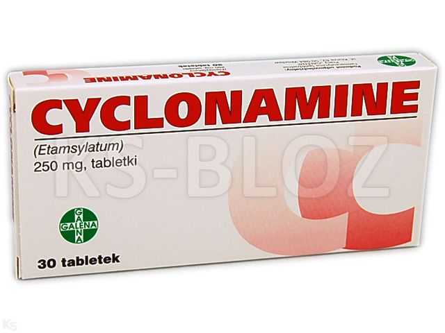Cyclonamine interakcje ulotka tabletki 250 mg 30 tabl.
