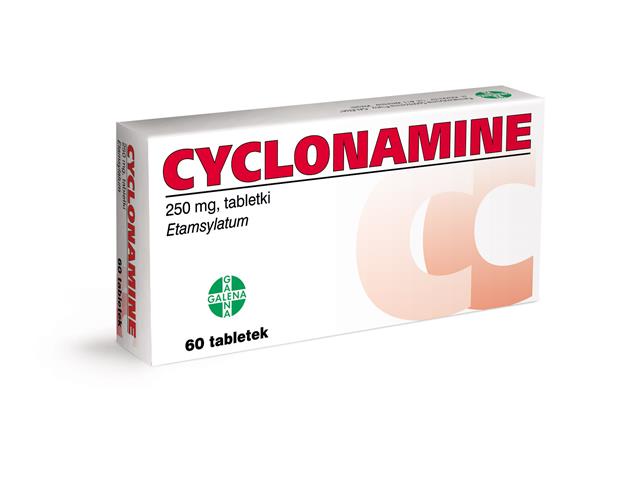 Cyclonamine interakcje ulotka tabletki 250 mg 60 tabl.