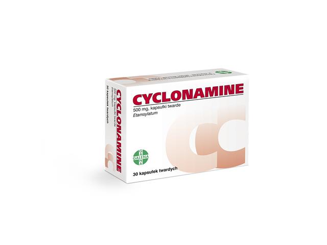 Cyclonamine interakcje ulotka kapsułki twarde 500 mg 30 kaps.
