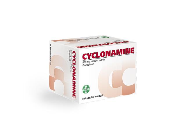 Cyclonamine interakcje ulotka kapsułki twarde 500 mg 60 kaps.