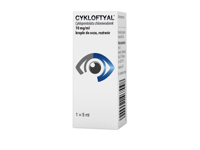 Cykloftyal interakcje ulotka krople do oczu, roztwór 10 mg/ml 5 ml
