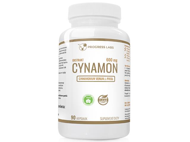 Cynamon 600 mg Ekstrakt interakcje ulotka kapsułki - 90 kaps.