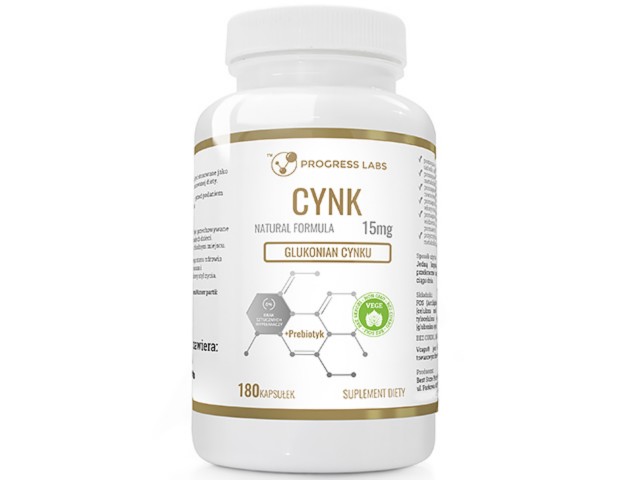 Cynk 15mg interakcje ulotka kapsułki - 180 kaps.