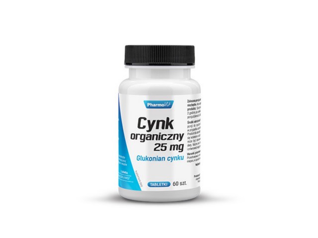Cynk Organiczny 25 mg Glukonian Cynku interakcje ulotka tabletki - 60 tabl.