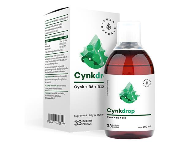 Cynkdrop interakcje ulotka płyn  500 ml