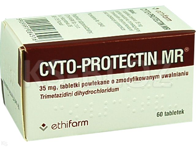 Cyto-Protectin MR interakcje ulotka tabletki powlekane o zmodyfikowanym uwalnianiu 35 mg 60 tabl. | pojemnik