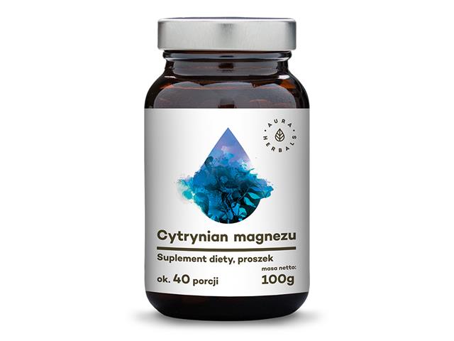 Cytrynian Magnezu interakcje ulotka proszek  100 g