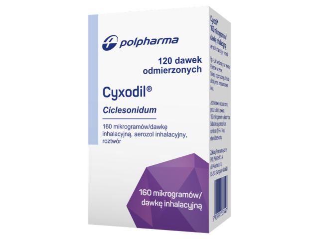 Cyxodil interakcje ulotka aerozol inhalacyjny, roztwór 160 mcg/daw. 