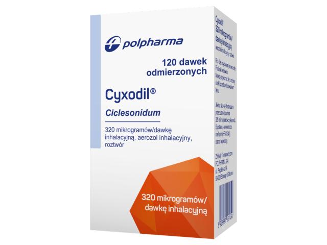 Cyxodil interakcje ulotka aerozol inhalacyjny, roztwór 320 mcg/daw. 1 inhal. po 120 daw.