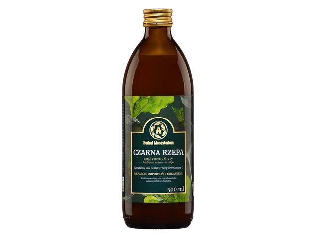 Czarna Rzepa Herbal Monasterium interakcje ulotka sok  500 ml