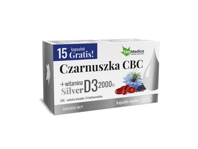 Czarnuszka Cbc Silver interakcje ulotka kapsułki  75 kaps.