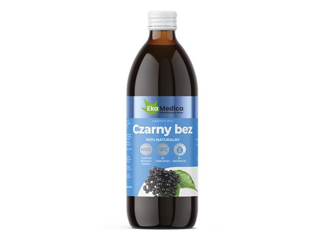 Czarny Bez NFC interakcje ulotka płyn  500 ml