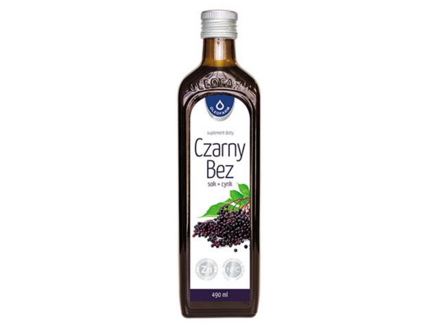 Czarny Bez Sok + Cynk interakcje ulotka płyn - 490 ml