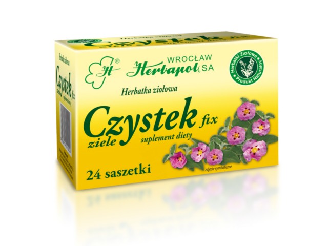 Czystek Fix interakcje ulotka herbata  24 sasz.