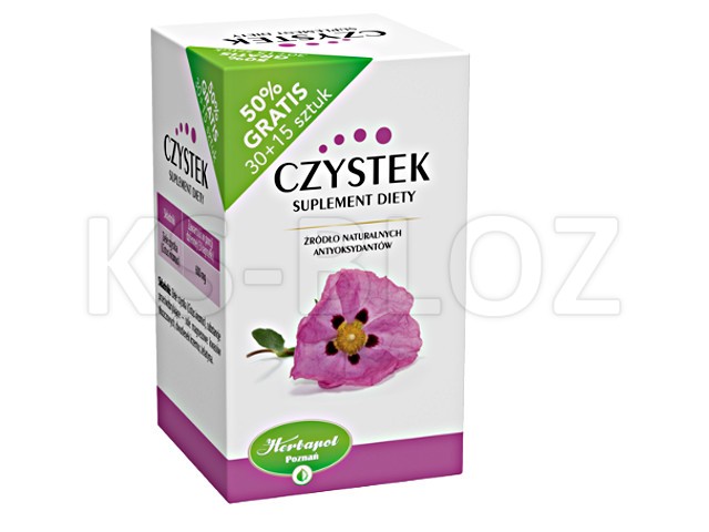 Czystek interakcje ulotka kapsułki twarde - 45 kaps.