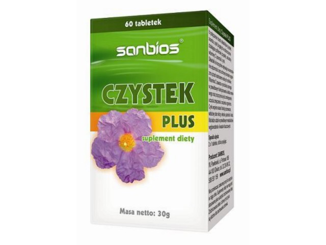 Czystek Plus Cynk I Acerola interakcje ulotka tabletki  60 tabl.