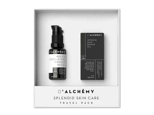 D'ALCHEMY DOSKONAŁA PIELĘGNACJA SKÓRY Zestaw Podróżny (Olejek + Wypełniacz zmarszczek) interakcje ulotka zestaw - 5 ml + 20 ml