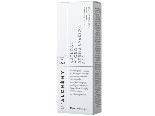 D'ALCHEMY Peeling do twarzy interakcje ulotka peeling  15 ml