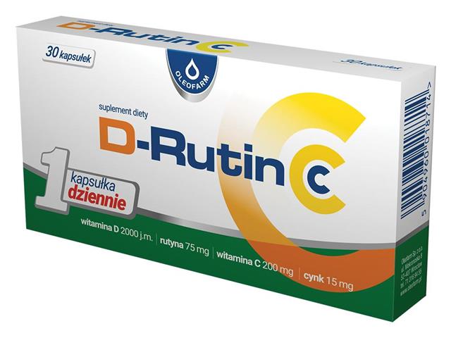 D-Rutin CC interakcje ulotka kapsułki  30 kaps.