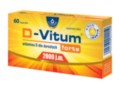 D-Vitum Forte 2000 j.m. interakcje ulotka kapsułki  60 kaps.