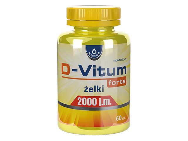 D-Vitum Forte 2000 j.m. Żelki interakcje ulotka żelki  60 szt.