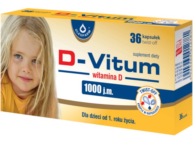 D Vitum Witamina D Dla Niemowląt 600 Jm Ulotka