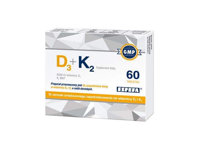 D3 + K2 - ulotka (dawkowanie, zastosowanie, interakcje) - KtoMaLek.pl