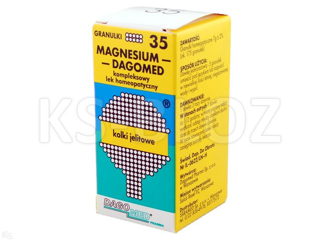 DAGOMED 35 Magnesium -kolki jelit. interakcje ulotka granulki - 7 g