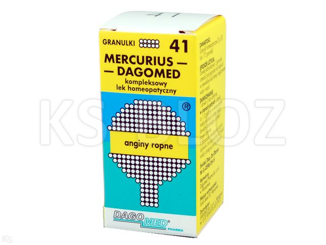 DAGOMED 41 Mercurius -anginy ropne interakcje ulotka granulki  7 g